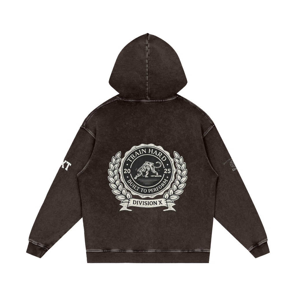 Snow Washed Loose Cotton Hoodie