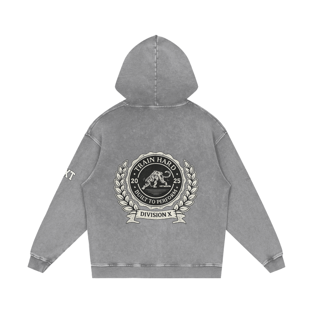 Snow Washed Loose Cotton Hoodie